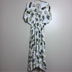 Tropical Print Maxi Dress